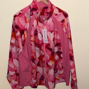Floral fitness jacket